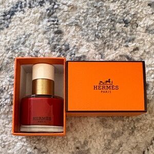 Hermes Red Nail Polish with Orange Box